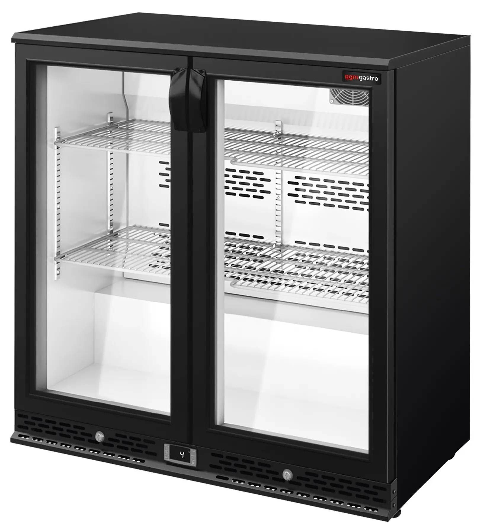 Барная холодильная витрина GGM Gastro BGI220 (Black) - 3