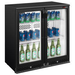 Барная холодильная витрина GGM Gastro BGI220 (Black)