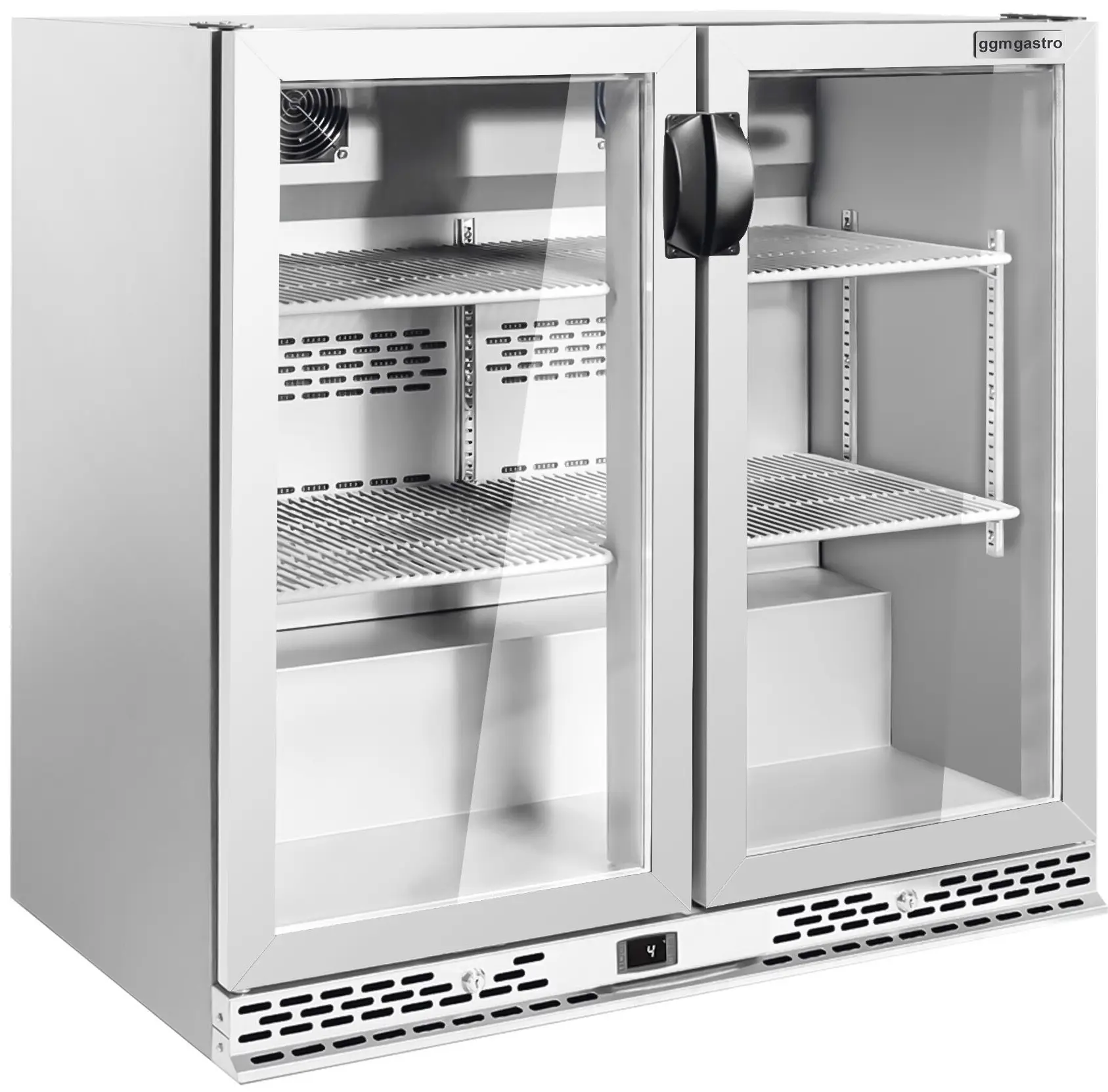 Vitrina frigorifica de bar GGM Gastro BGI220E (Inox) - 2