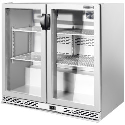Vitrina frigorifica de bar GGM Gastro BGI220E (Inox) Thumb