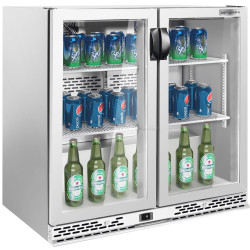 Vitrina frigorifica de bar GGM Gastro BGI220E (Inox)