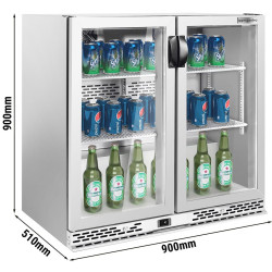 Vitrina frigorifica de bar GGM Gastro BGI220E (Inox) Thumb