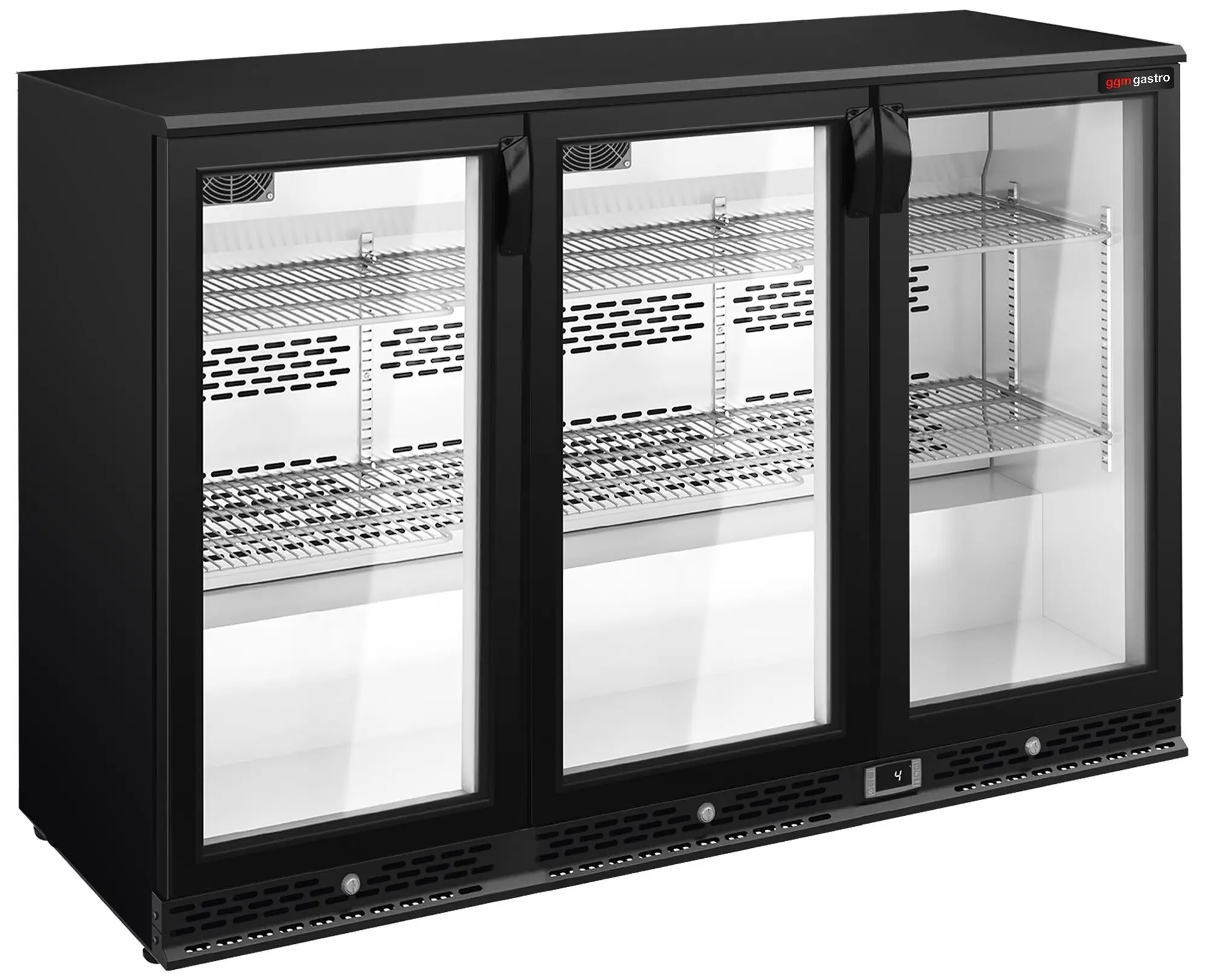 Барная холодильная витрина GGM Gastro BGI330 (Black) - 2