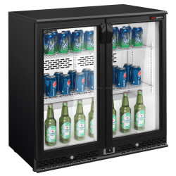 Барная холодильная витрина GGM Gastro BGI958 (Black)