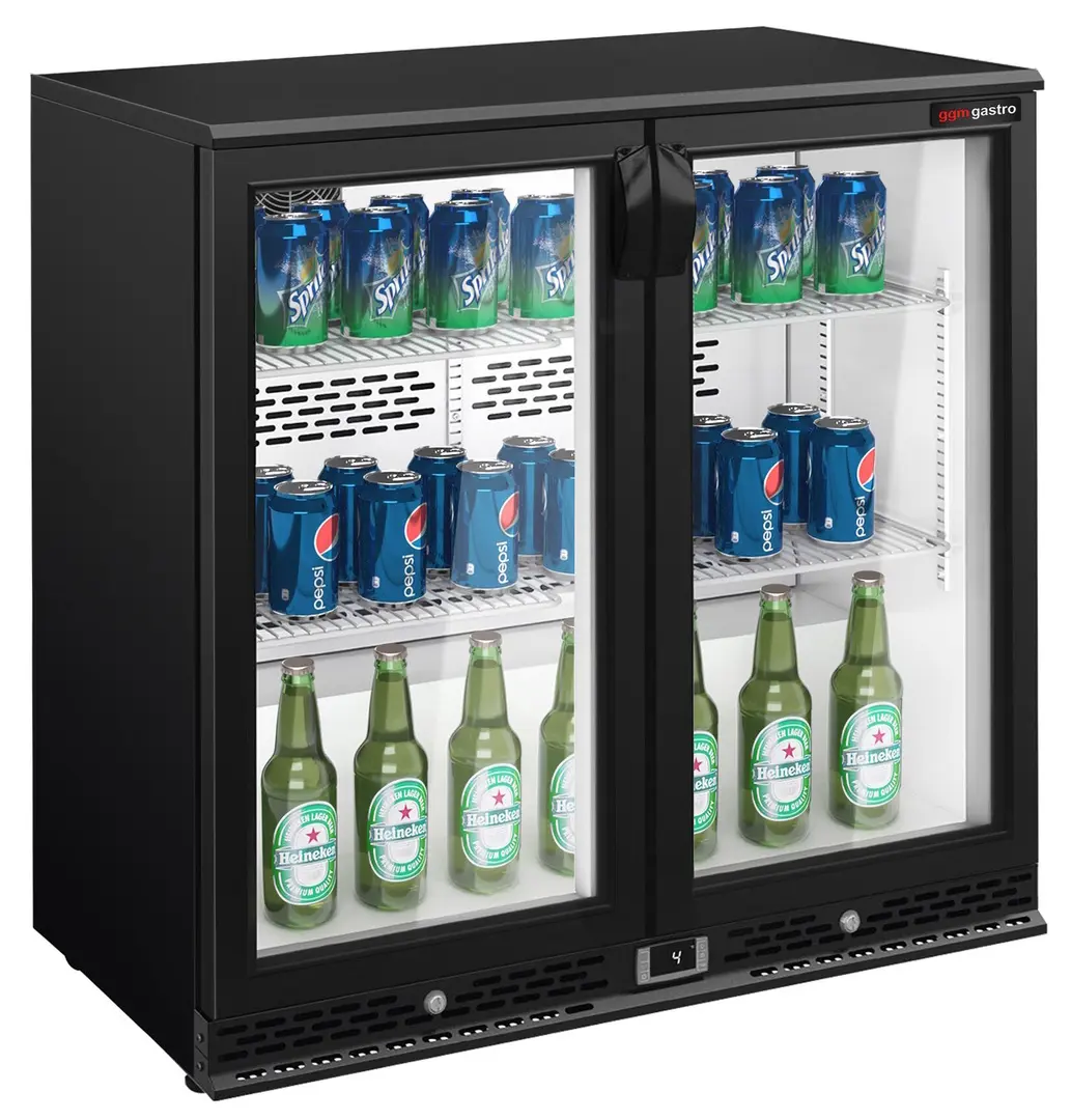 Барная холодильная витрина GGM Gastro BGI958 (Black)