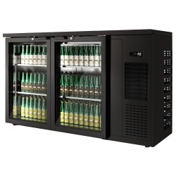 Барная холодильная витрина GGM Gastro BGKGFA2N (Black) Thumb