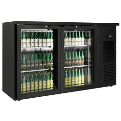Барная холодильная витрина GGM Gastro BGKGFA2N (Black)