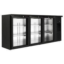 Барная холодильная витрина GGM Gastro BGKGFA3N (Black) Thumb