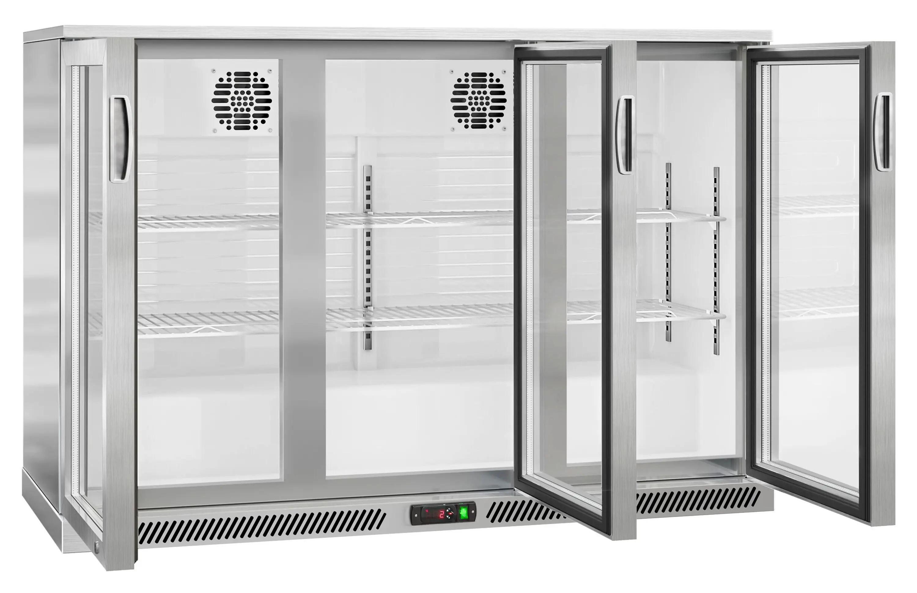 Барная холодильная витрина GGM Gastro BKG135ENN (Black) - 4