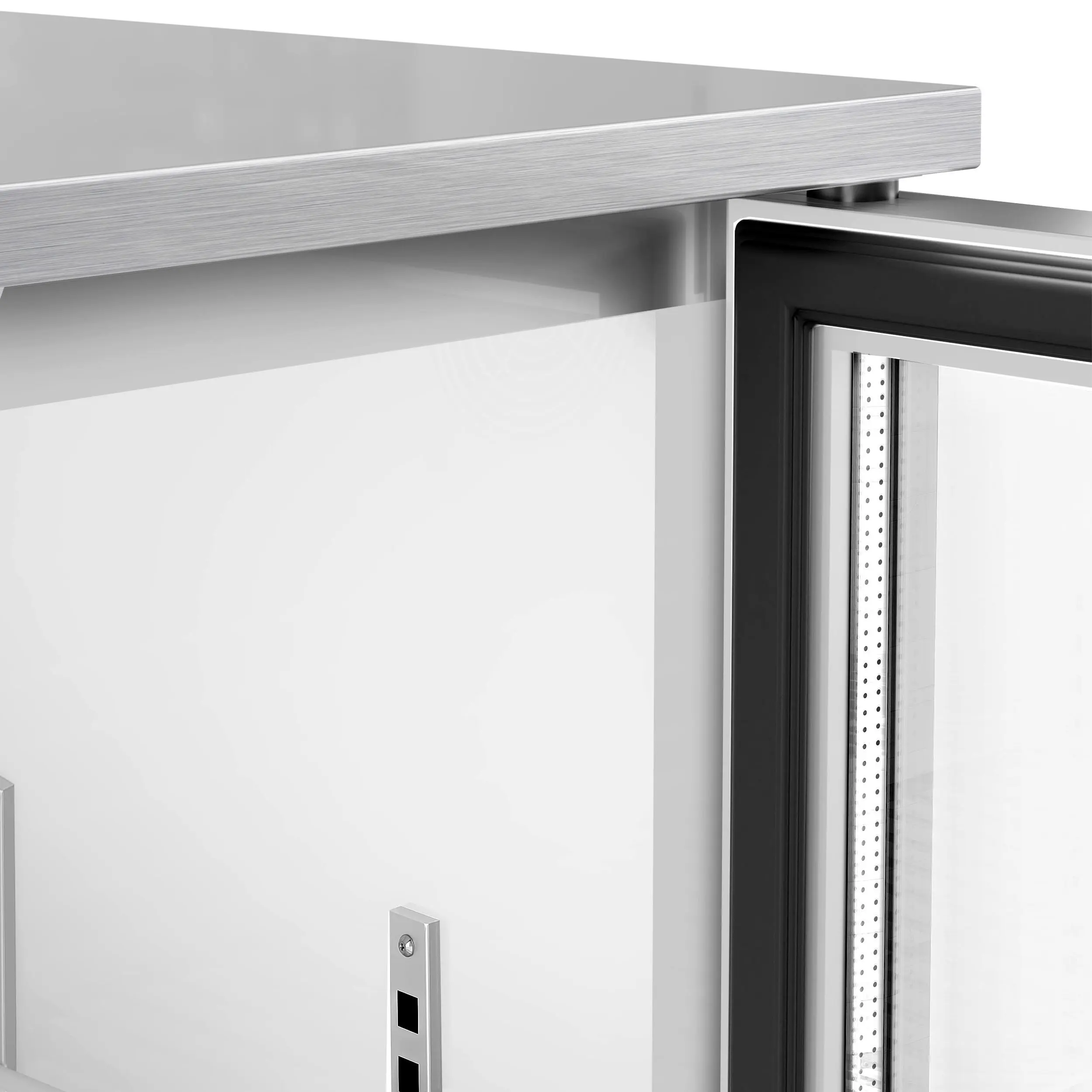 Барная холодильная витрина GGM Gastro BKG605EN (Inox) - 11