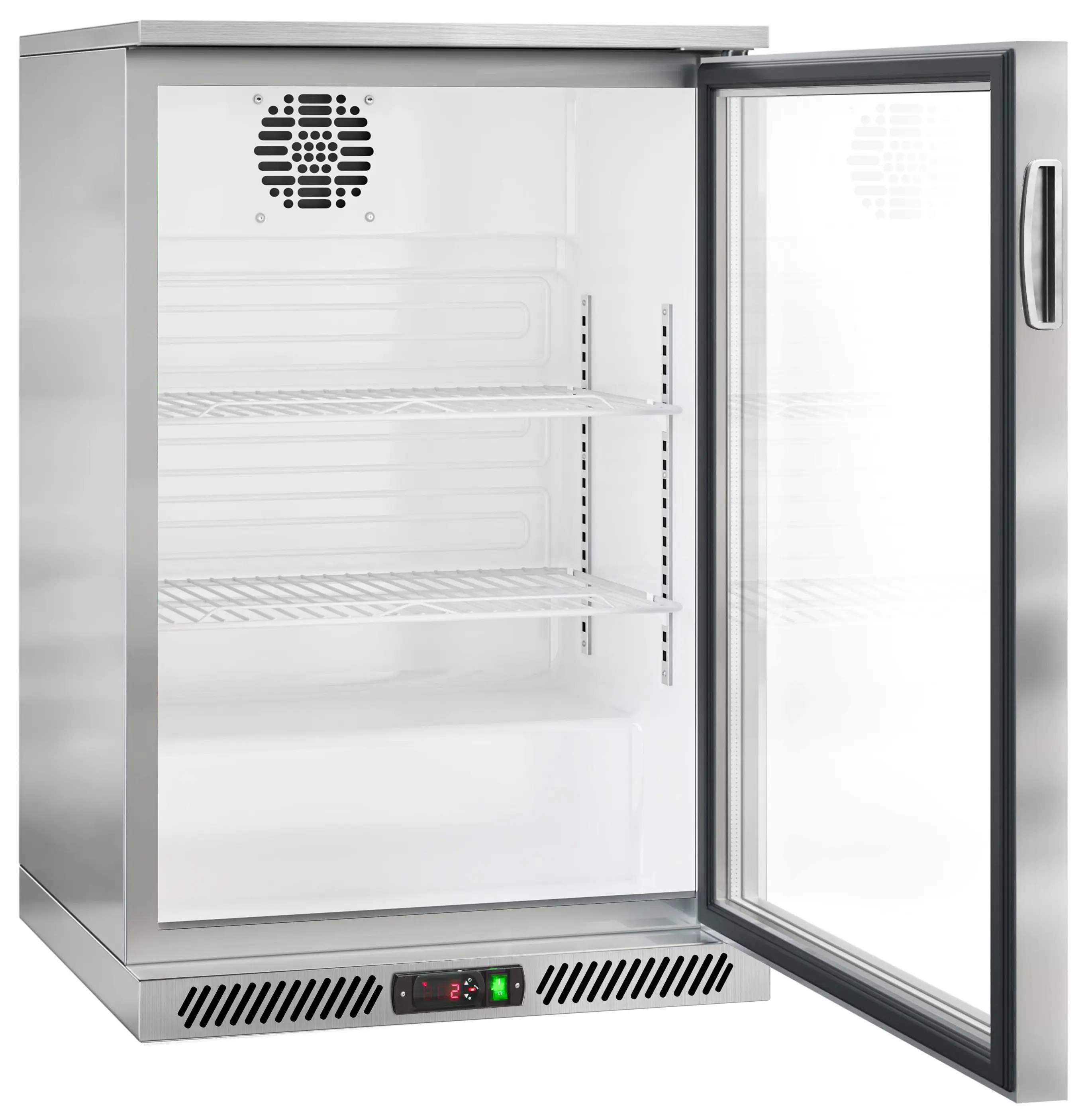 Барная холодильная витрина GGM Gastro BKG605EN (Inox) - 3