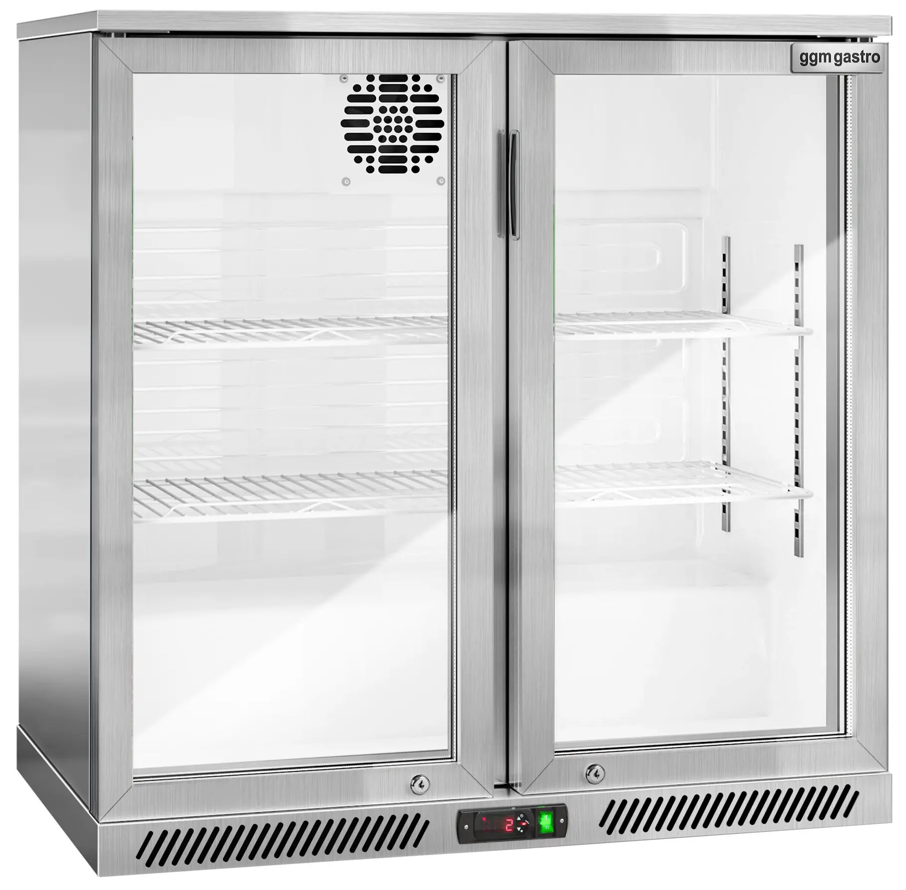 Барная холодильная витрина GGM Gastro BKG905EN (Inox) - 3