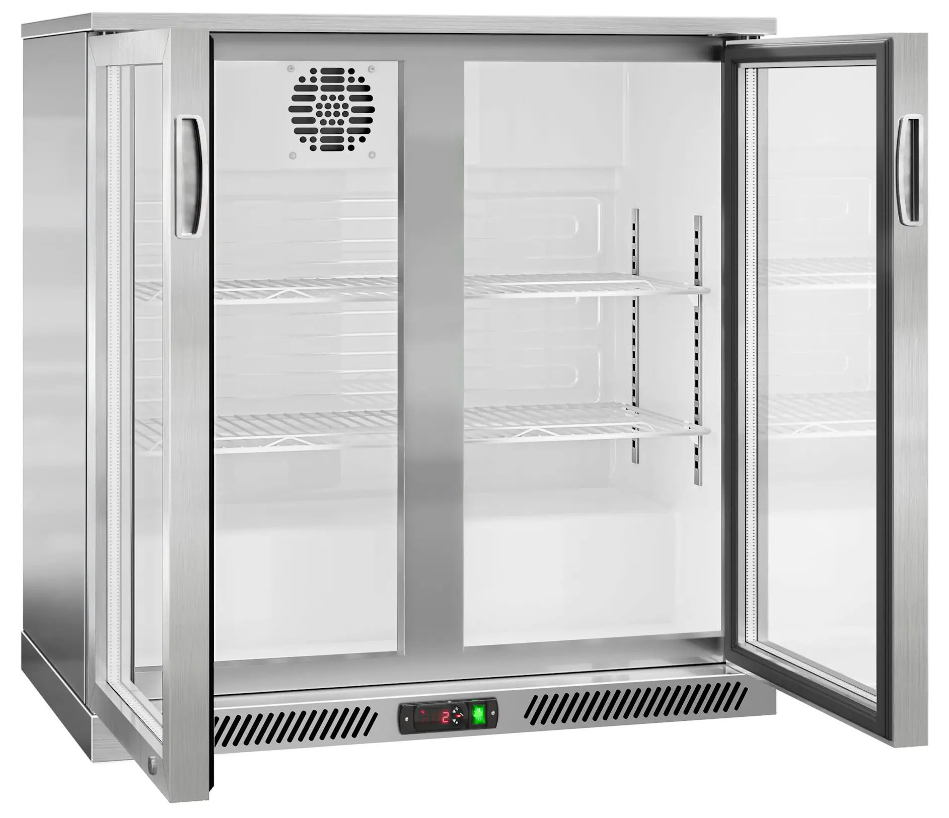 Барная холодильная витрина GGM Gastro BKG905EN (Inox) - 5