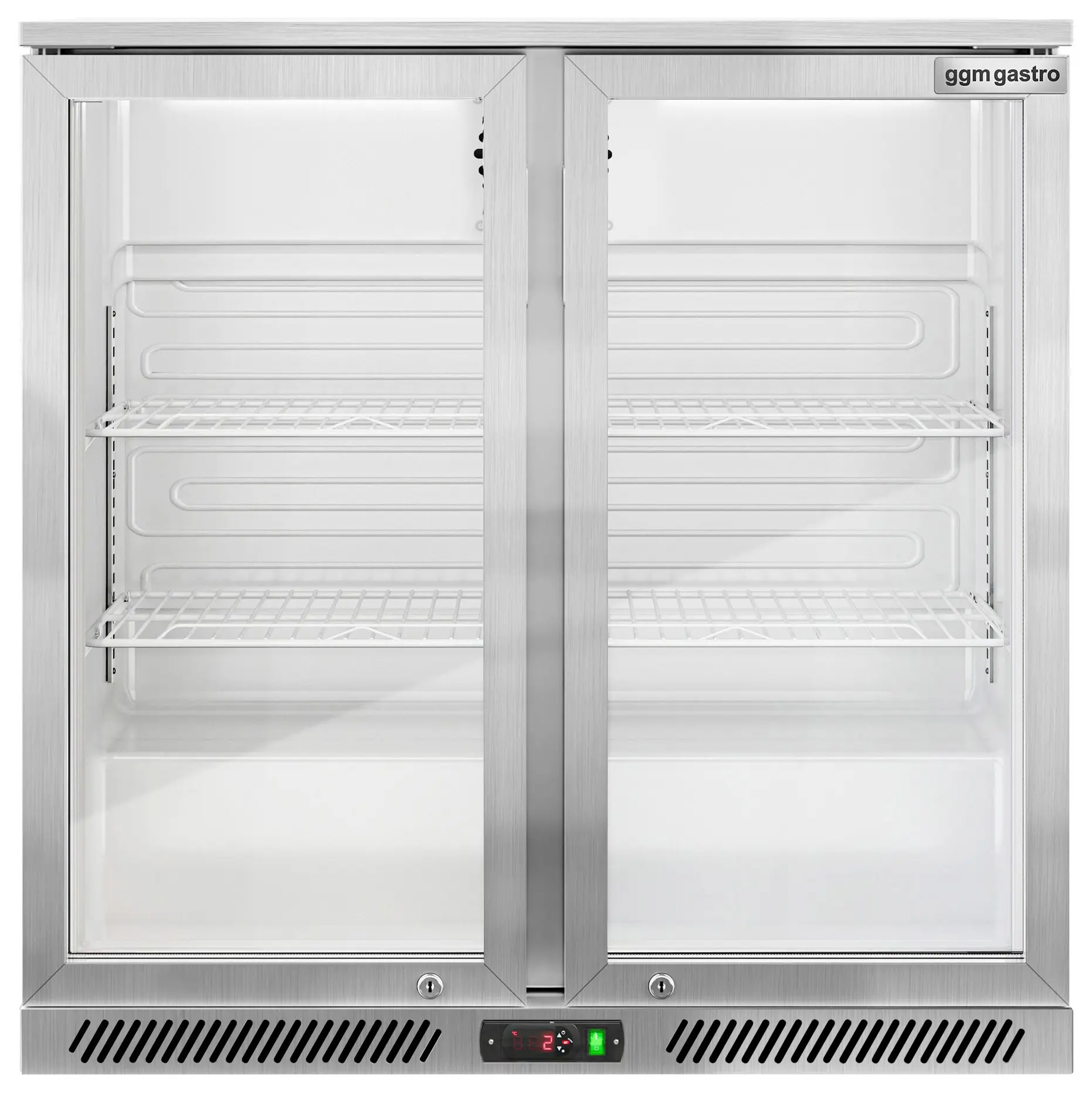 Барная холодильная витрина GGM Gastro BKG905EN (Inox) - 6