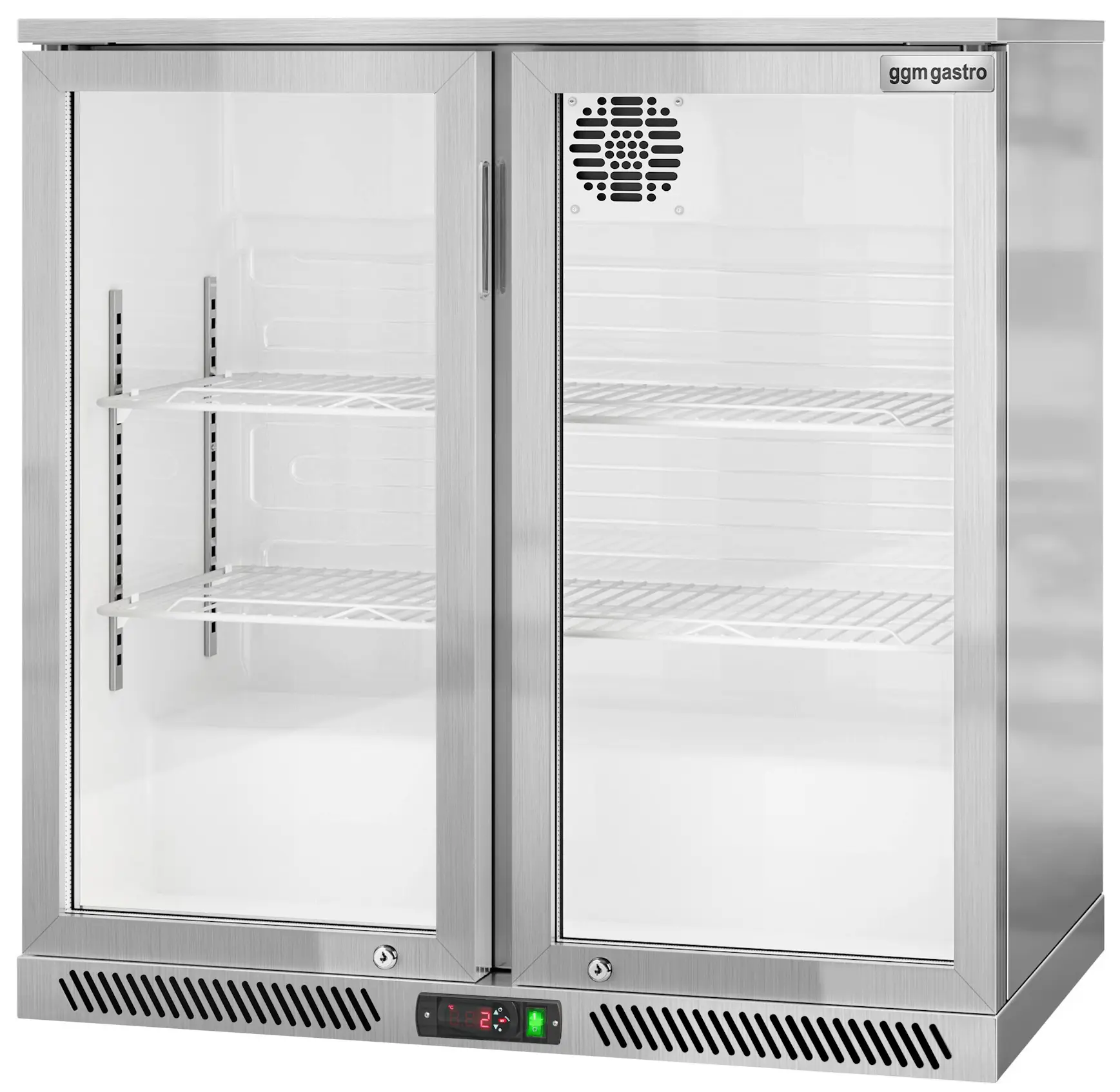 Барная холодильная витрина GGM Gastro BKG905EN (Inox) - 7
