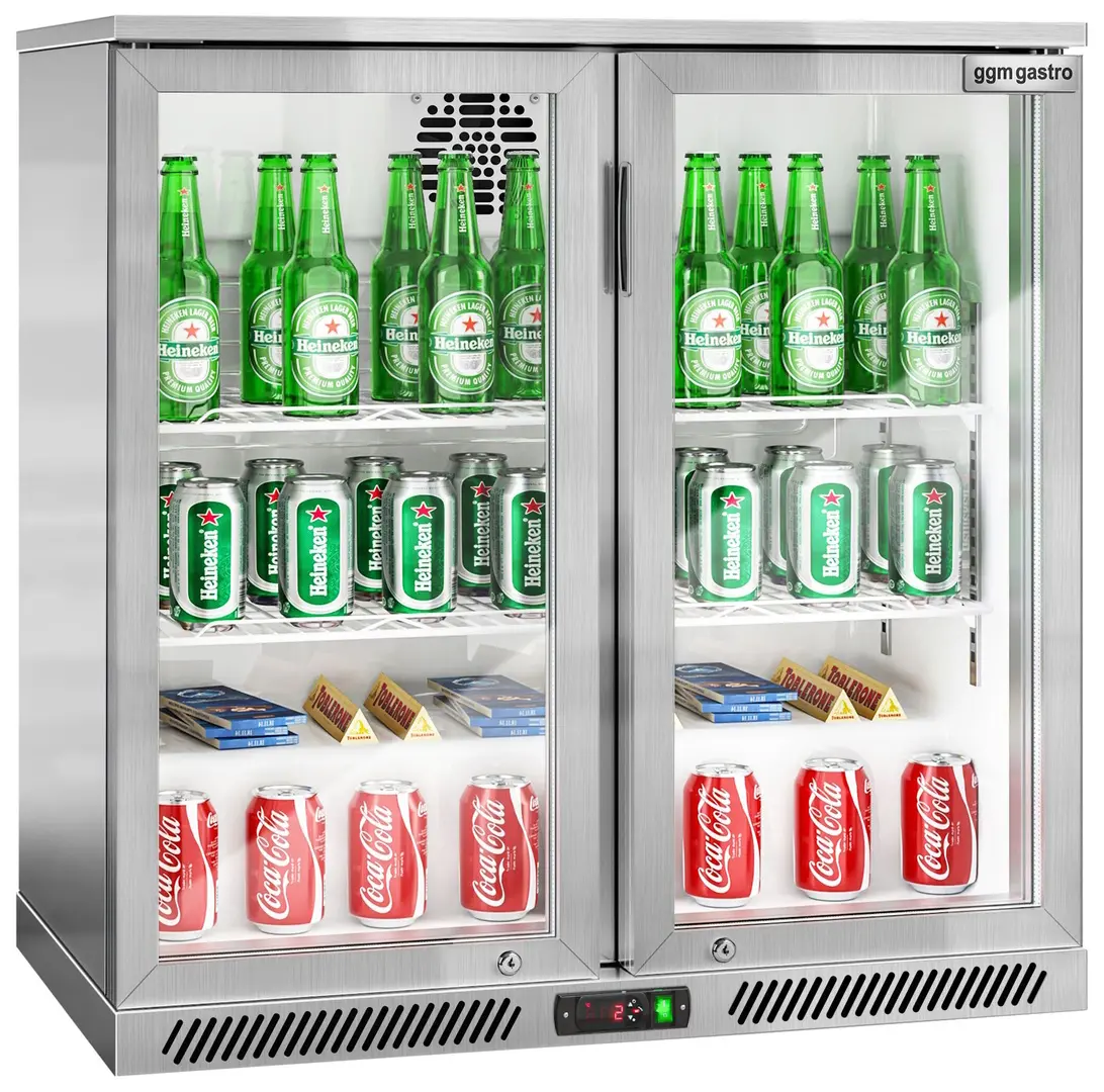 Барная холодильная витрина GGM Gastro BKG905EN (Inox)