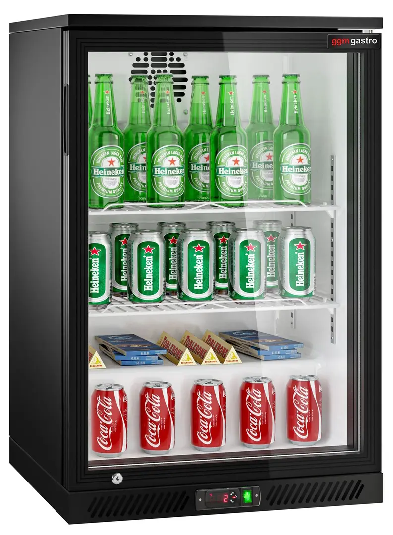 Vitrina frigorifica de bar GGM Gastro BKTG1SN (Black)