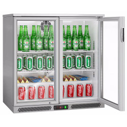 Vitrina frigorifica de bar GGM Gastro BKTG220EN (Inox) Thumb