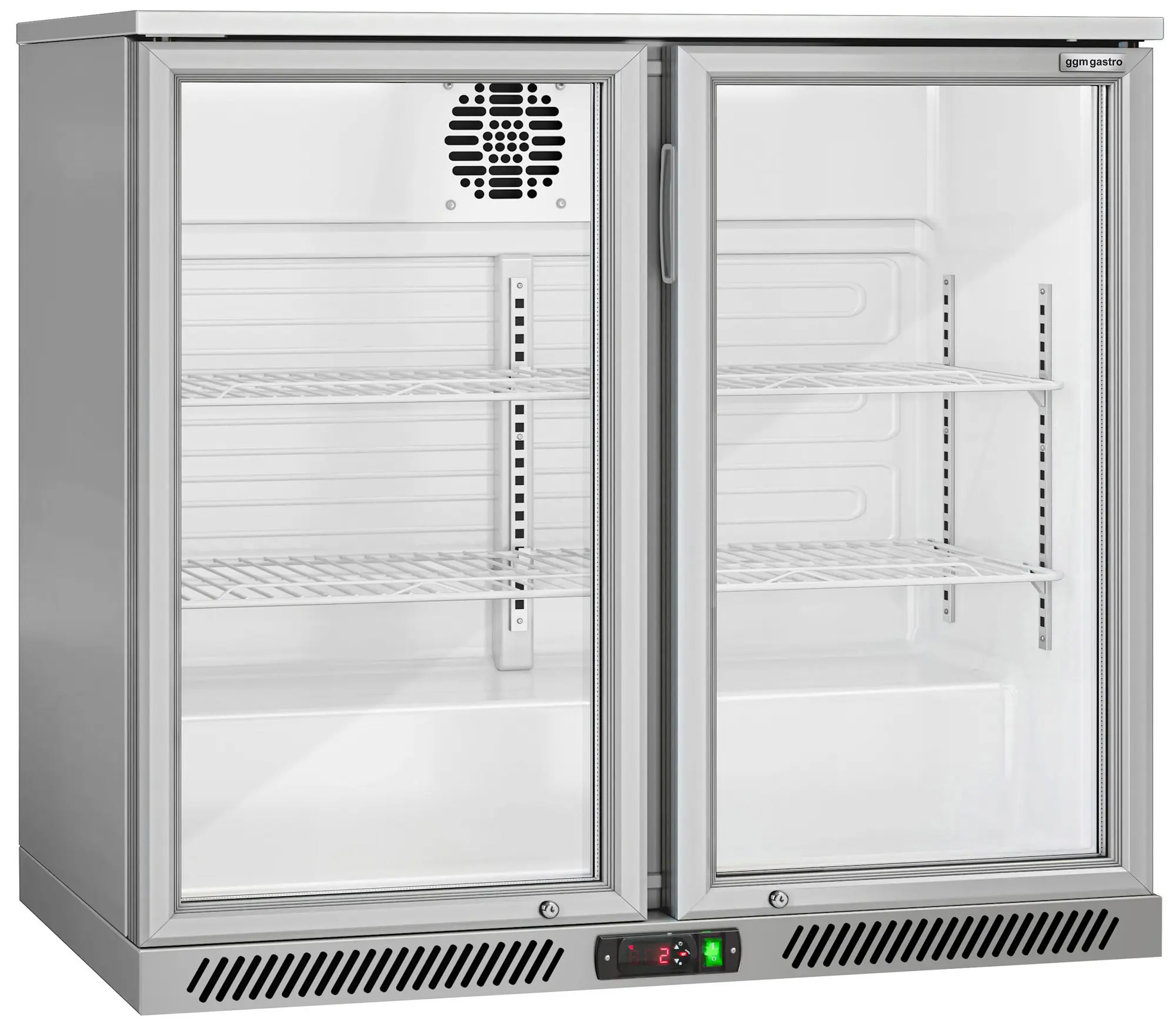 Vitrina frigorifica de bar GGM Gastro BKTG220EN (Inox) - 3