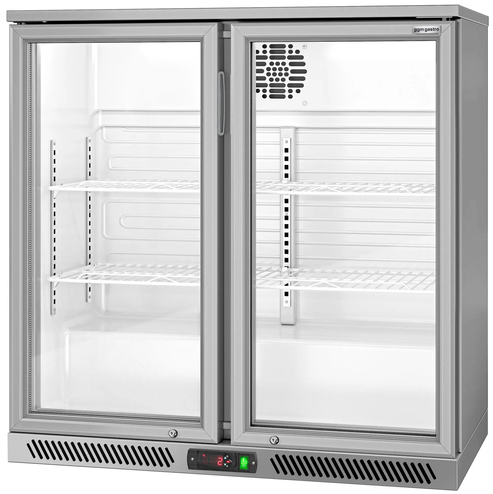 Vitrina frigorifica de bar GGM Gastro BKTG220EN (Inox) - 5