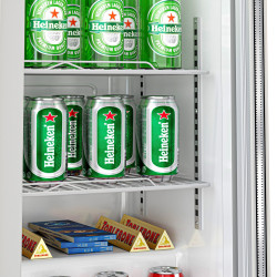 Vitrina frigorifica de bar GGM Gastro BKTG220EN (Inox) Thumb
