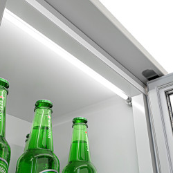 Vitrina frigorifica de bar GGM Gastro BKTG220EN (Inox) Thumb