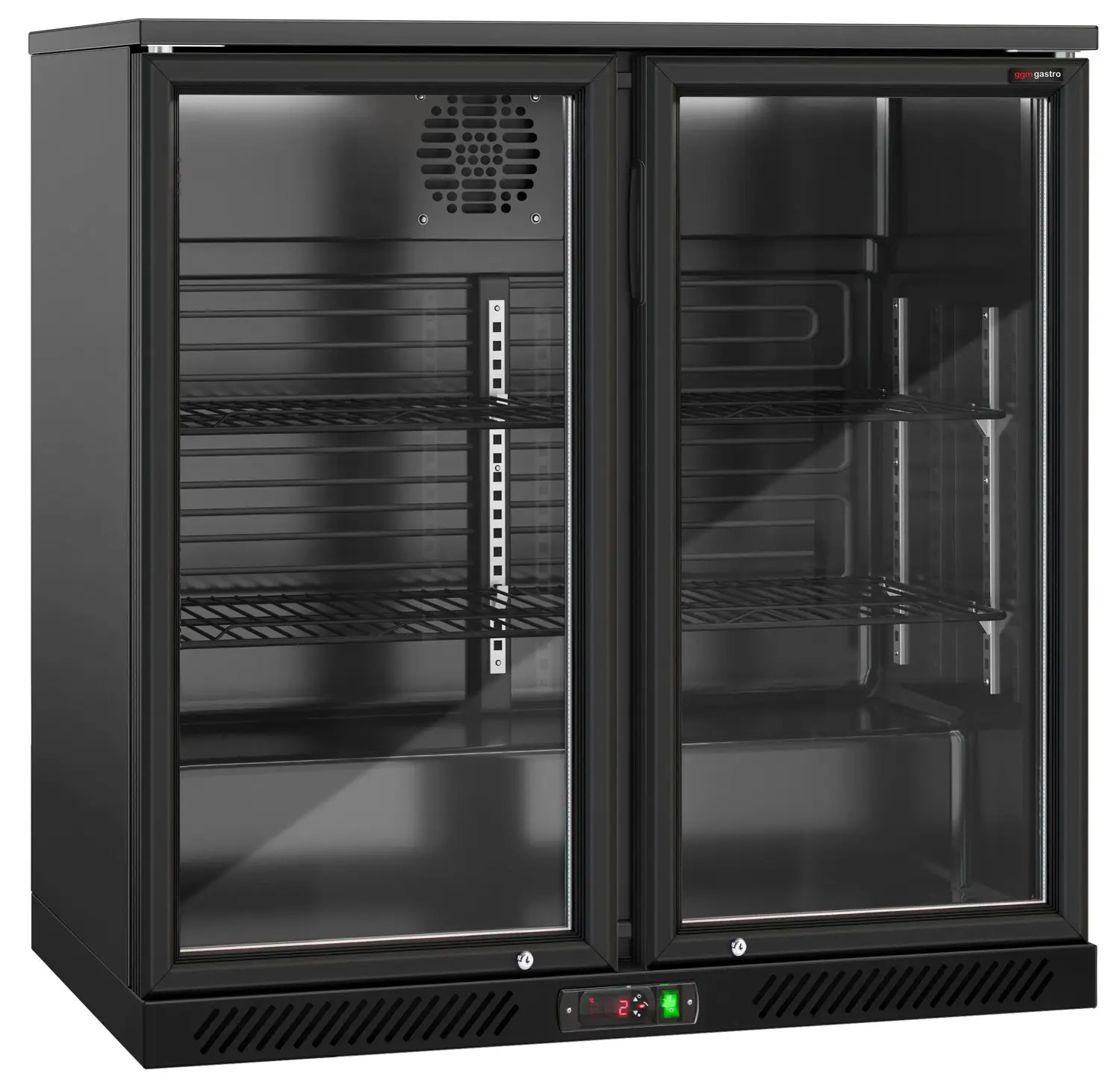 Барная холодильная витрина GGM Gastro BKTG220SN (Black) - 3
