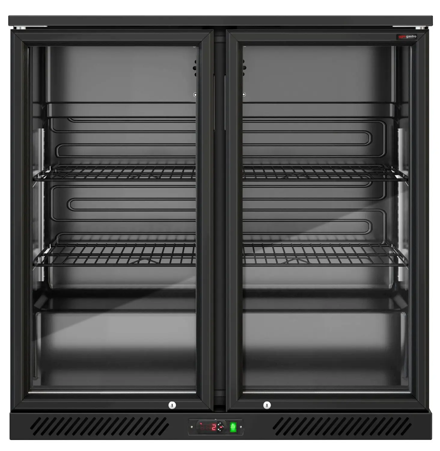 Барная холодильная витрина GGM Gastro BKTG220SN (Black) - 4