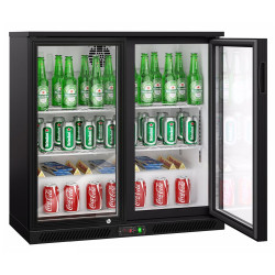 Барная холодильная витрина GGM Gastro BKTG2SN (Black) Thumb