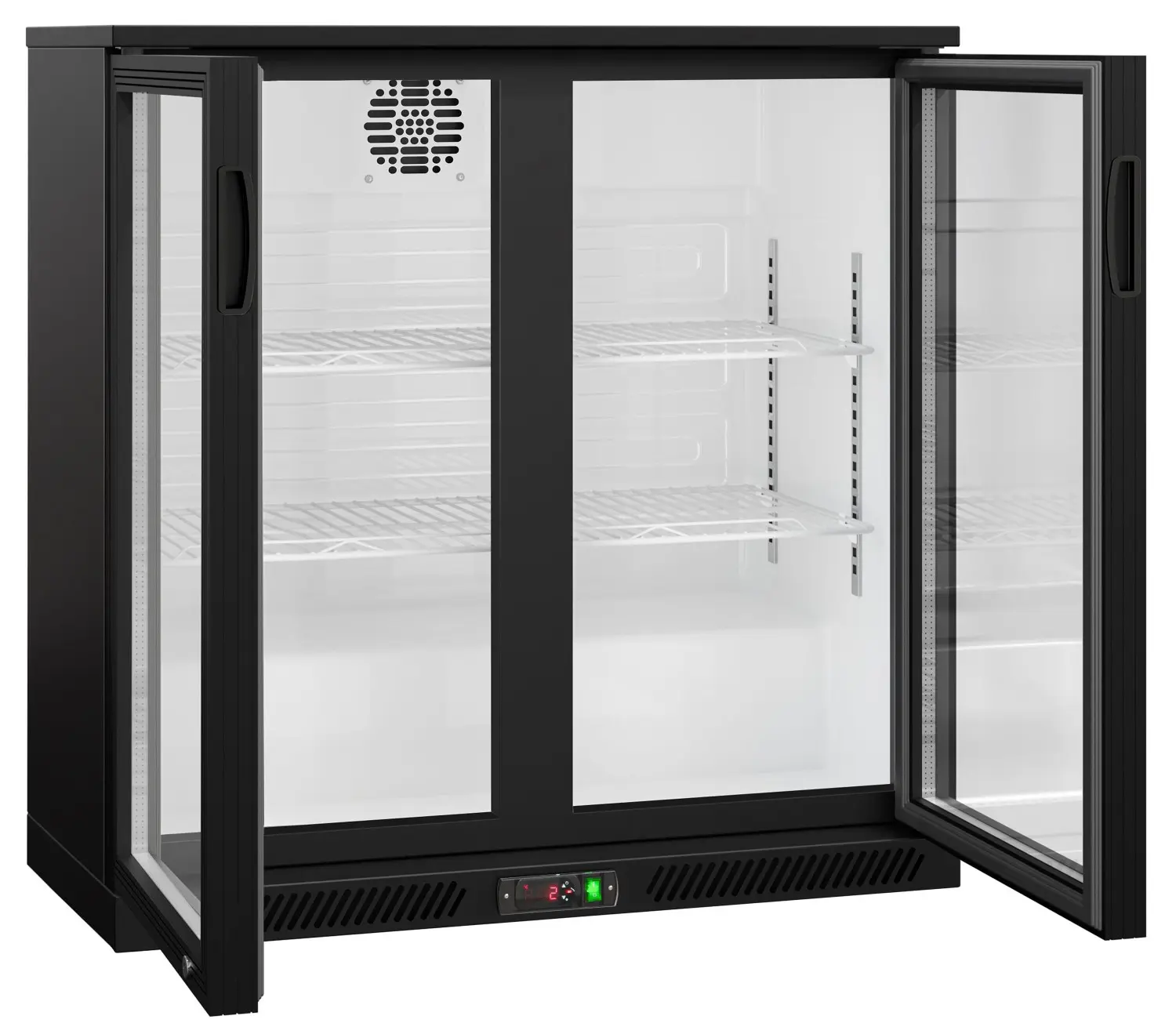 Барная холодильная витрина GGM Gastro BKTG2SN (Black) - 4