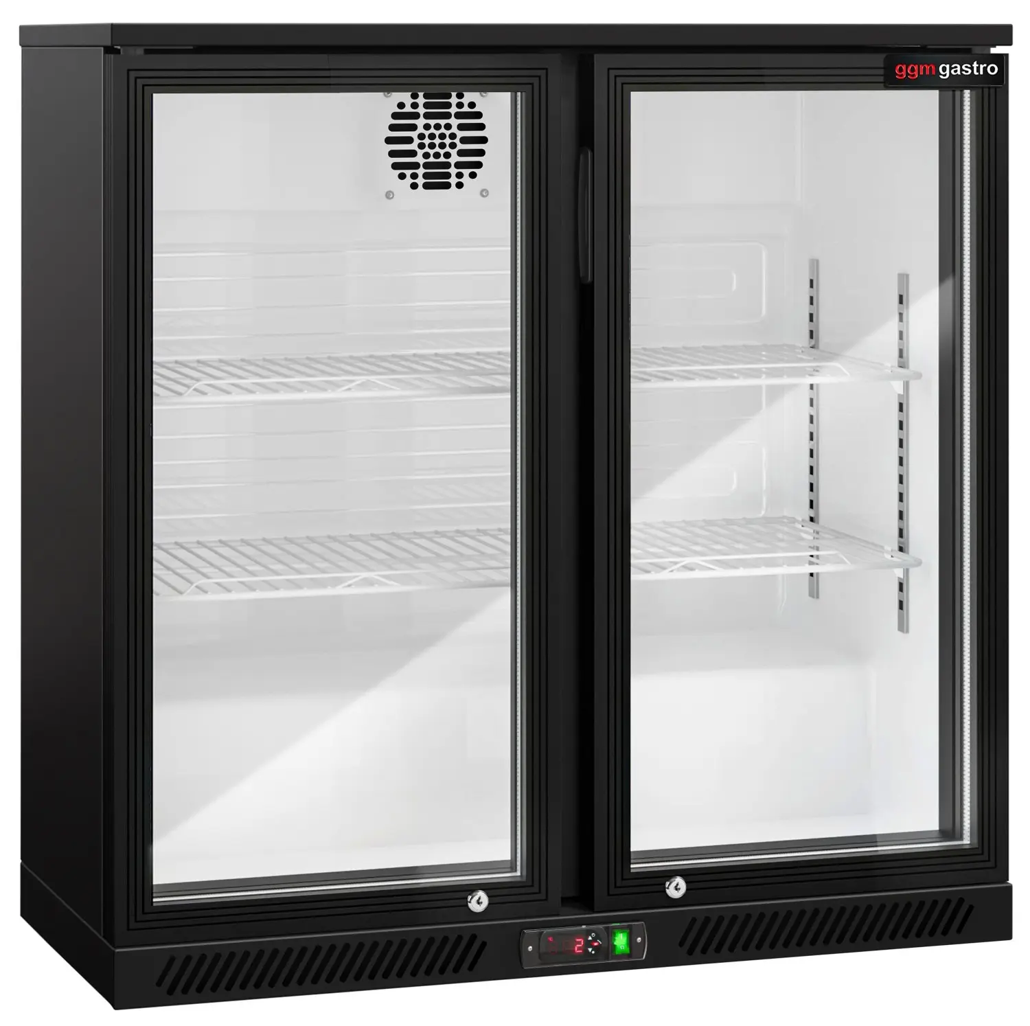 Барная холодильная витрина GGM Gastro BKTG2SN (Black) - 5