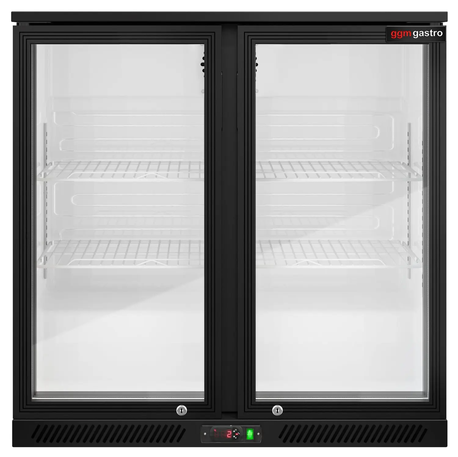 Барная холодильная витрина GGM Gastro BKTG2SN (Black) - 7