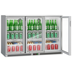 Барная холодильная витрина GGM Gastro BKTG320ENN (Inox) Thumb