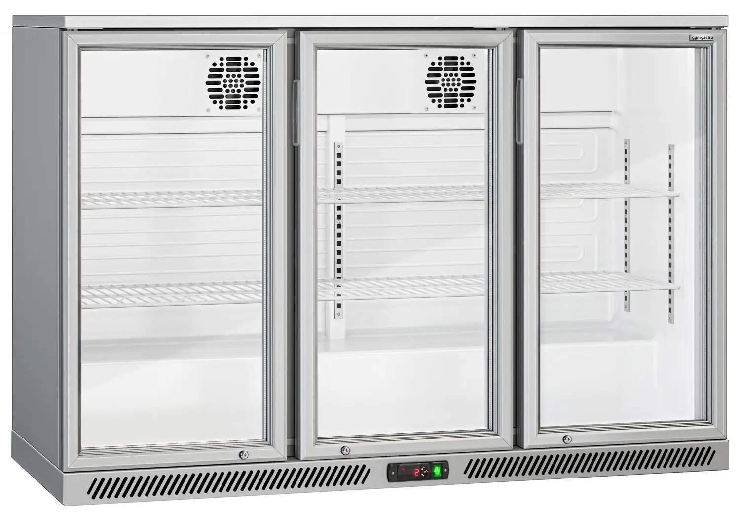 Барная холодильная витрина GGM Gastro BKTG320ENN (Inox) - 3