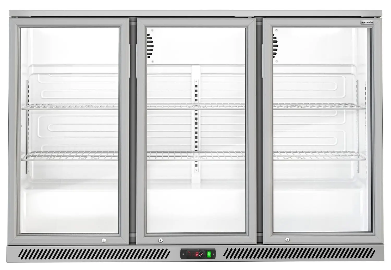Барная холодильная витрина GGM Gastro BKTG320ENN (Inox) - 4