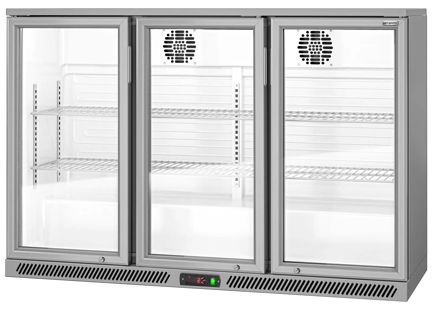 Барная холодильная витрина GGM Gastro BKTG320ENN (Inox) - 5