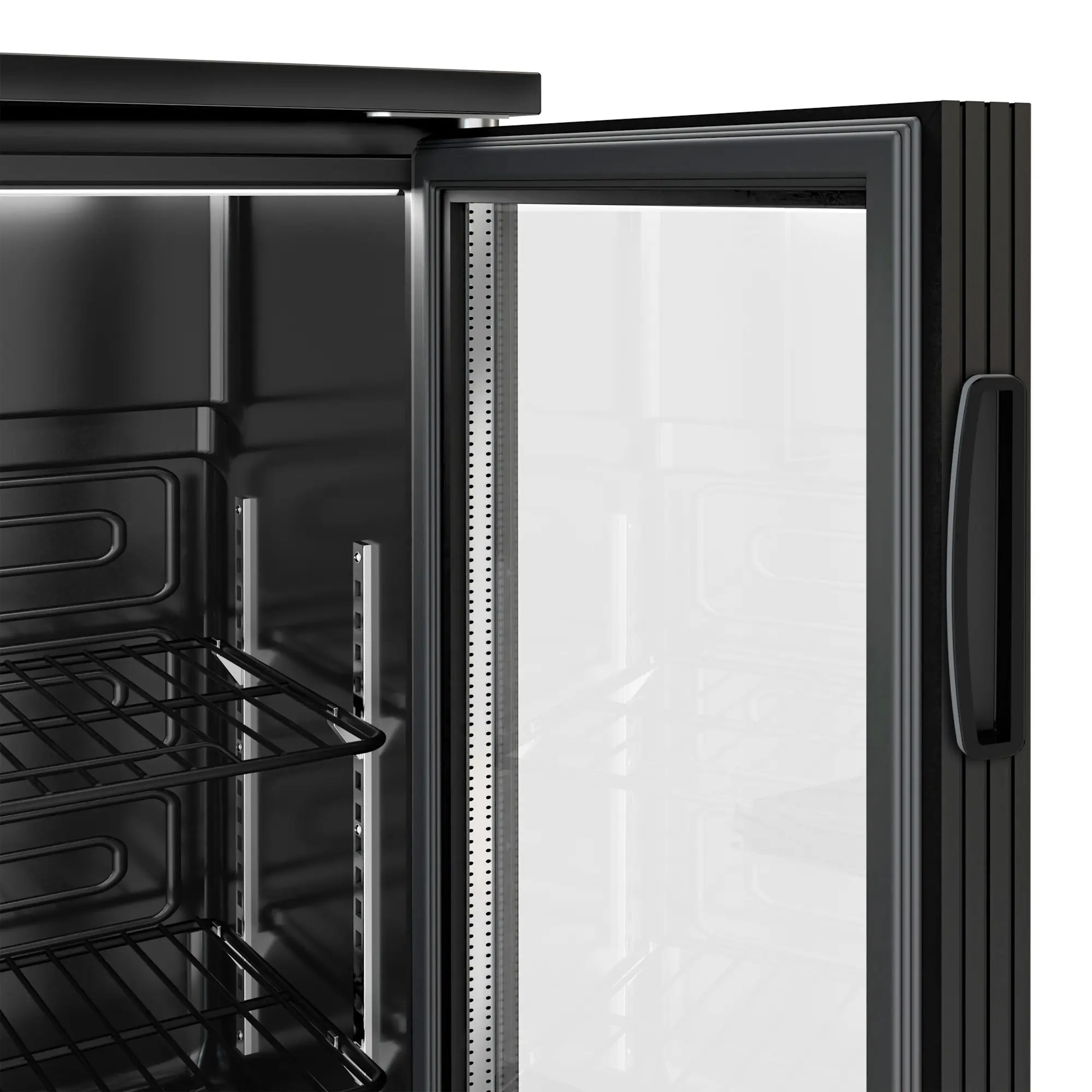 Барная холодильная витрина GGM Gastro BKTG320SNN (Black) - 8