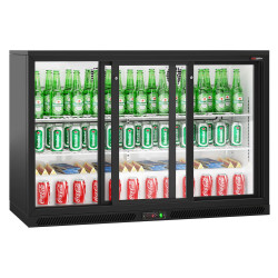Барная холодильная витрина GGM Gastro BKTG320SSNN (Black)