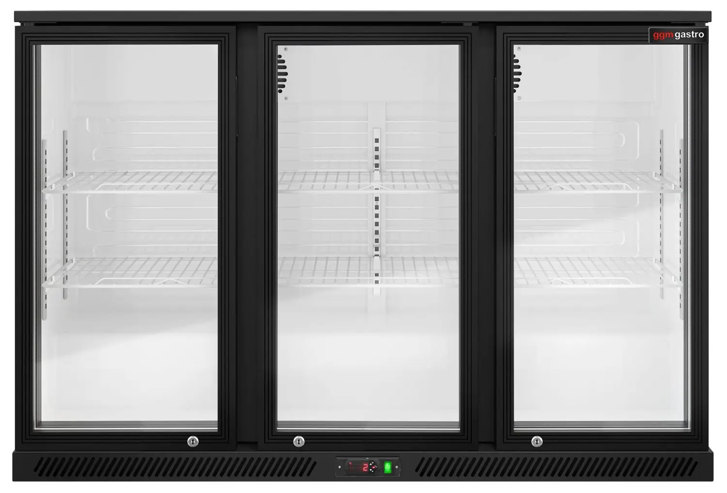 Барная холодильная витрина GGM Gastro BKTG3SNN (Black) - 5