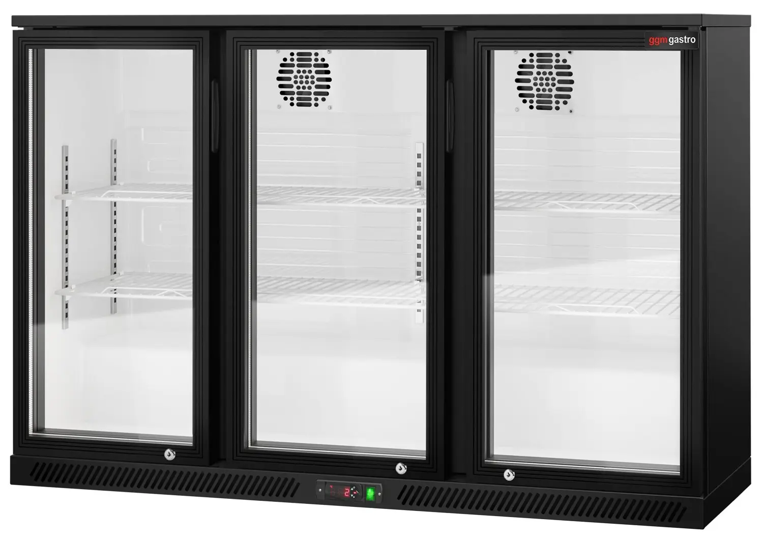 Барная холодильная витрина GGM Gastro BKTG3SNN (Black) - 6