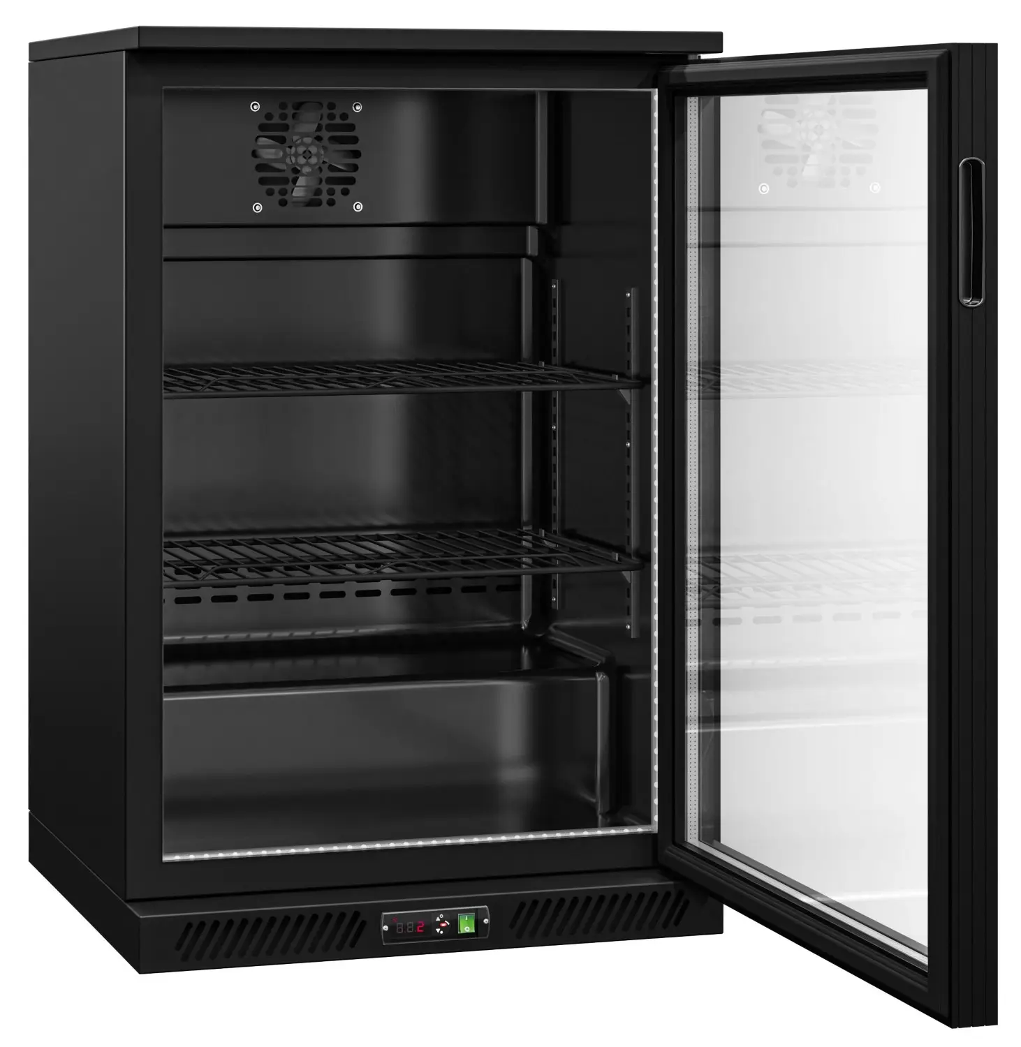 Барная холодильная витрина GGM Gastro BKTLG1SN RGB (Black) - 2