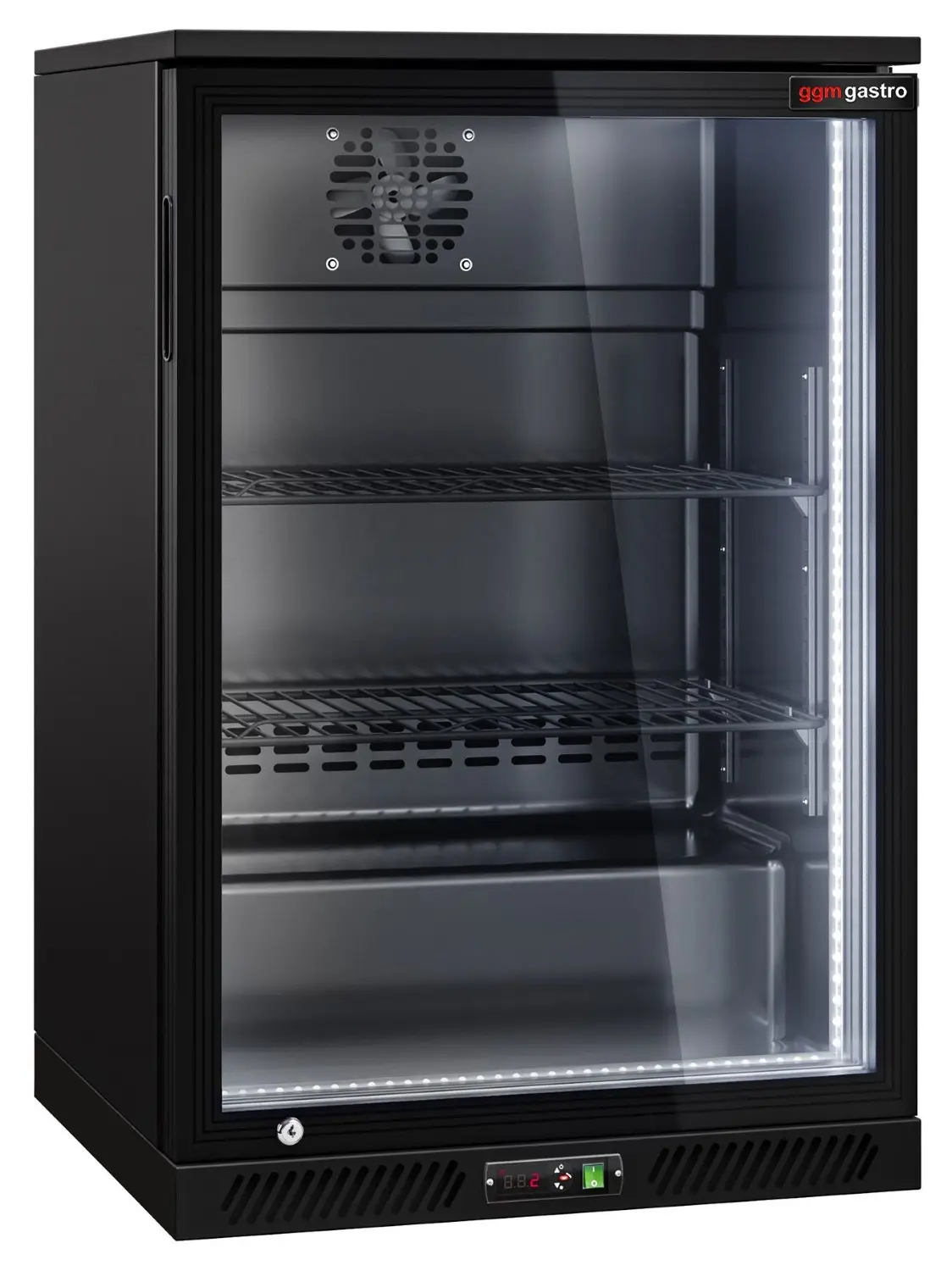 Барная холодильная витрина GGM Gastro BKTLG1SN RGB (Black) - 3