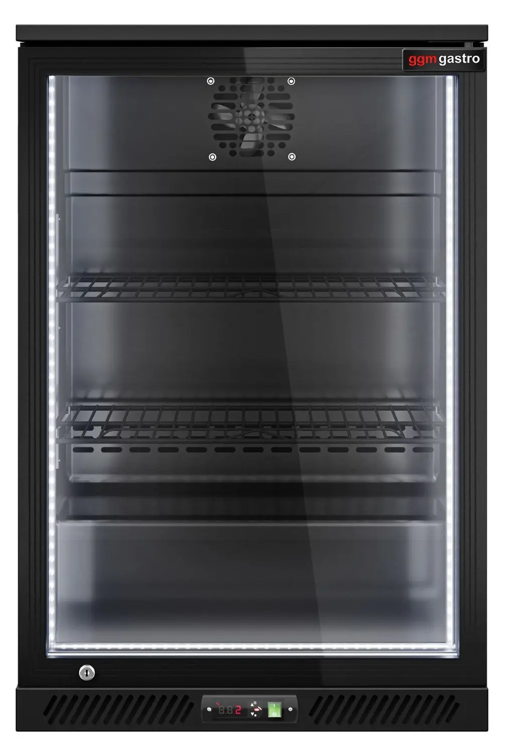 Барная холодильная витрина GGM Gastro BKTLG1SN RGB (Black) - 4
