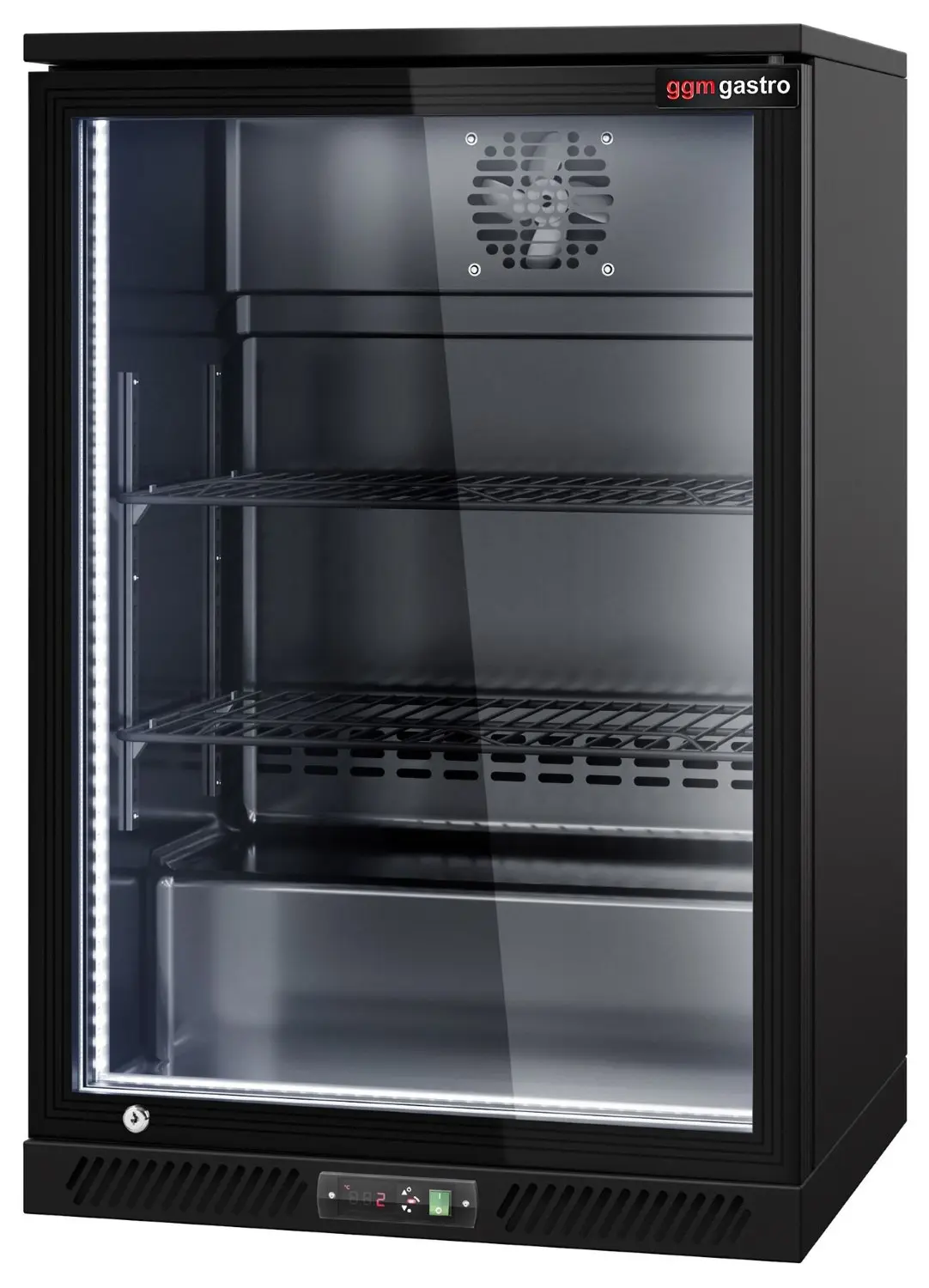 Барная холодильная витрина GGM Gastro BKTLG1SN RGB (Black) - 5