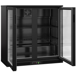 Барная холодильная витрина GGM Gastro BKTLG220SN RGB (Black) Thumb