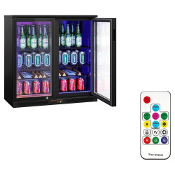 Барная холодильная витрина GGM Gastro BKTLG220SN RGB (Black) Thumb