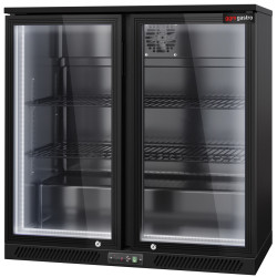 Барная холодильная витрина GGM Gastro BKTLG220SN RGB (Black) Thumb