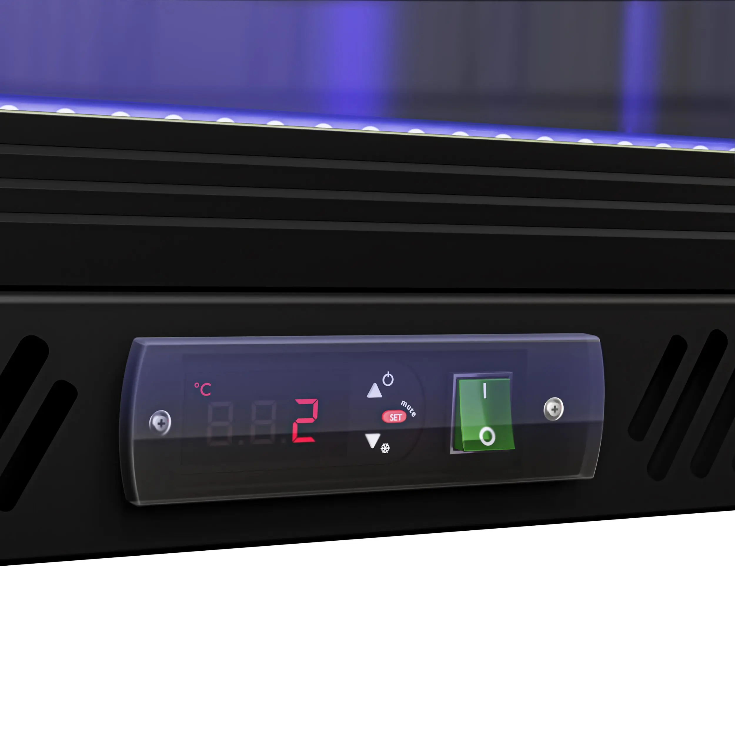 Барная холодильная витрина GGM Gastro BKTLG220SN RGB (Black) - 8