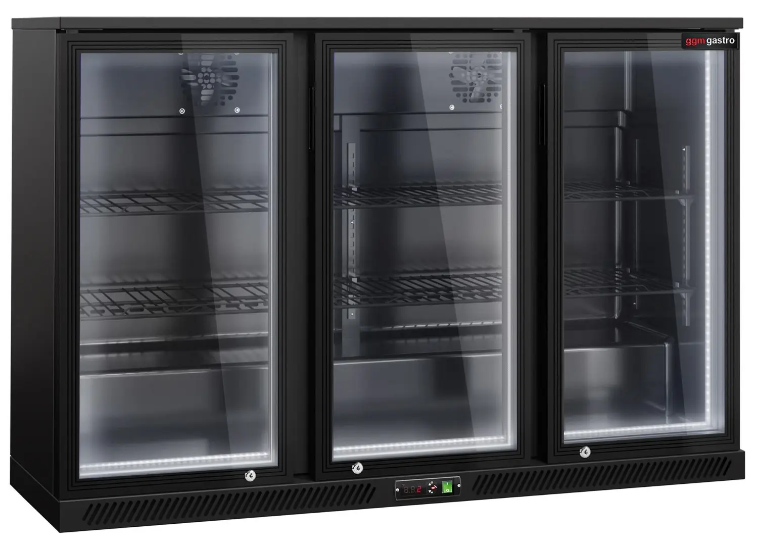 Барная холодильная витрина GGM Gastro BKTLG320SNN RGB (Black) - 2