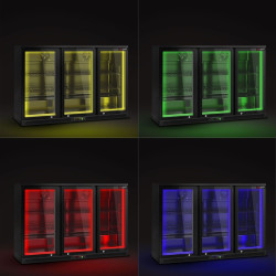 Барная холодильная витрина GGM Gastro BKTLG320SNN RGB (Black) Thumb
